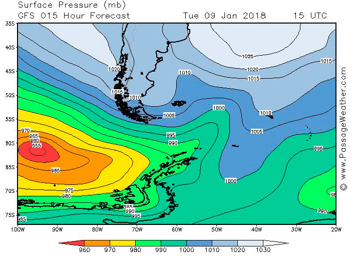 2018-01-09 weather - surface pressure