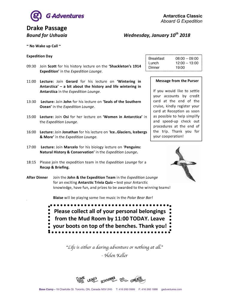 2018-01-10 Daily Program