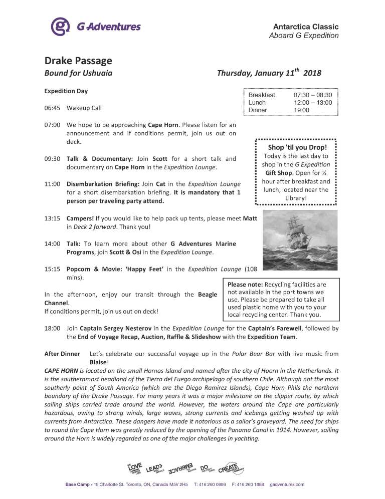 2018-01-11 Daily Program